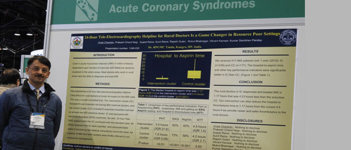 Chauhan Charts India’s Tele-ECG Research at American College of Cardiology